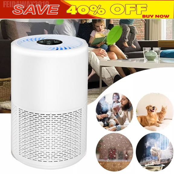 HEPA Filter Air Purifier Air Frenshener Remove Allergens Pet Dust Pollen Smoke