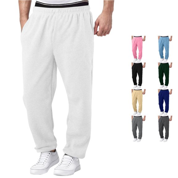 FYDUU Comfort Sweatpants for Boys Elastic Waist Joggers Loose Fit Open Bottom Athletic Sweatpants Kids Casual Pants School Trousers Fashion Slacks 7-8 Years
