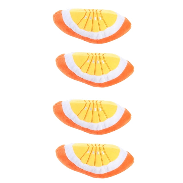 4 piezas de juguete para perros con forma de fruta, juguete para perros con forma de comida, juguete para perros con chirrido, juguete para cachorros