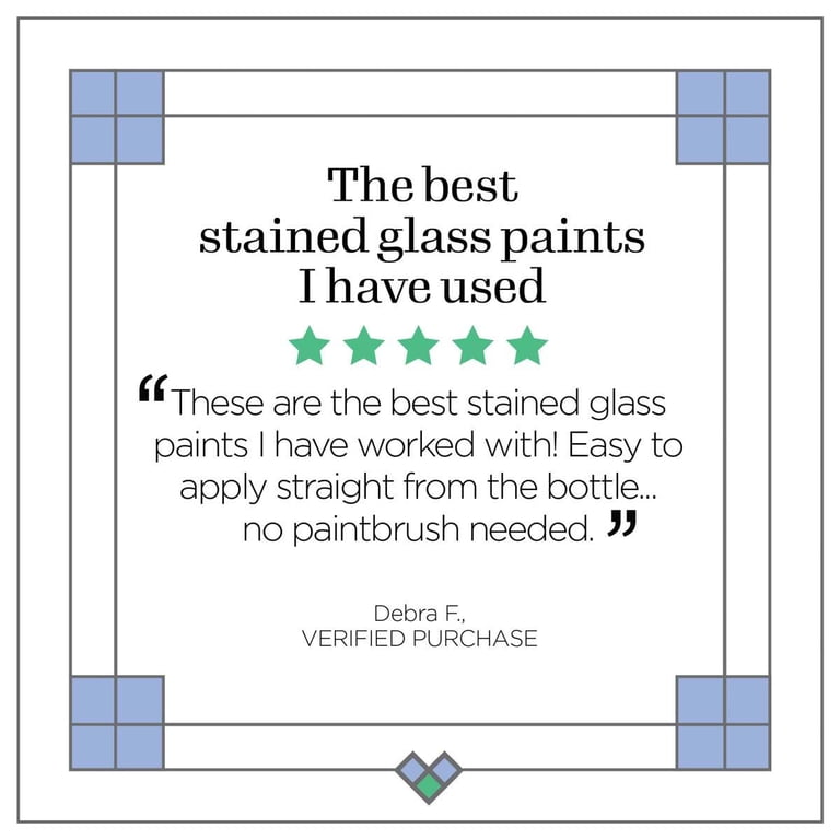 Gallery Glass Stained Glass Paint Basic Set, 6-Piece photo 8