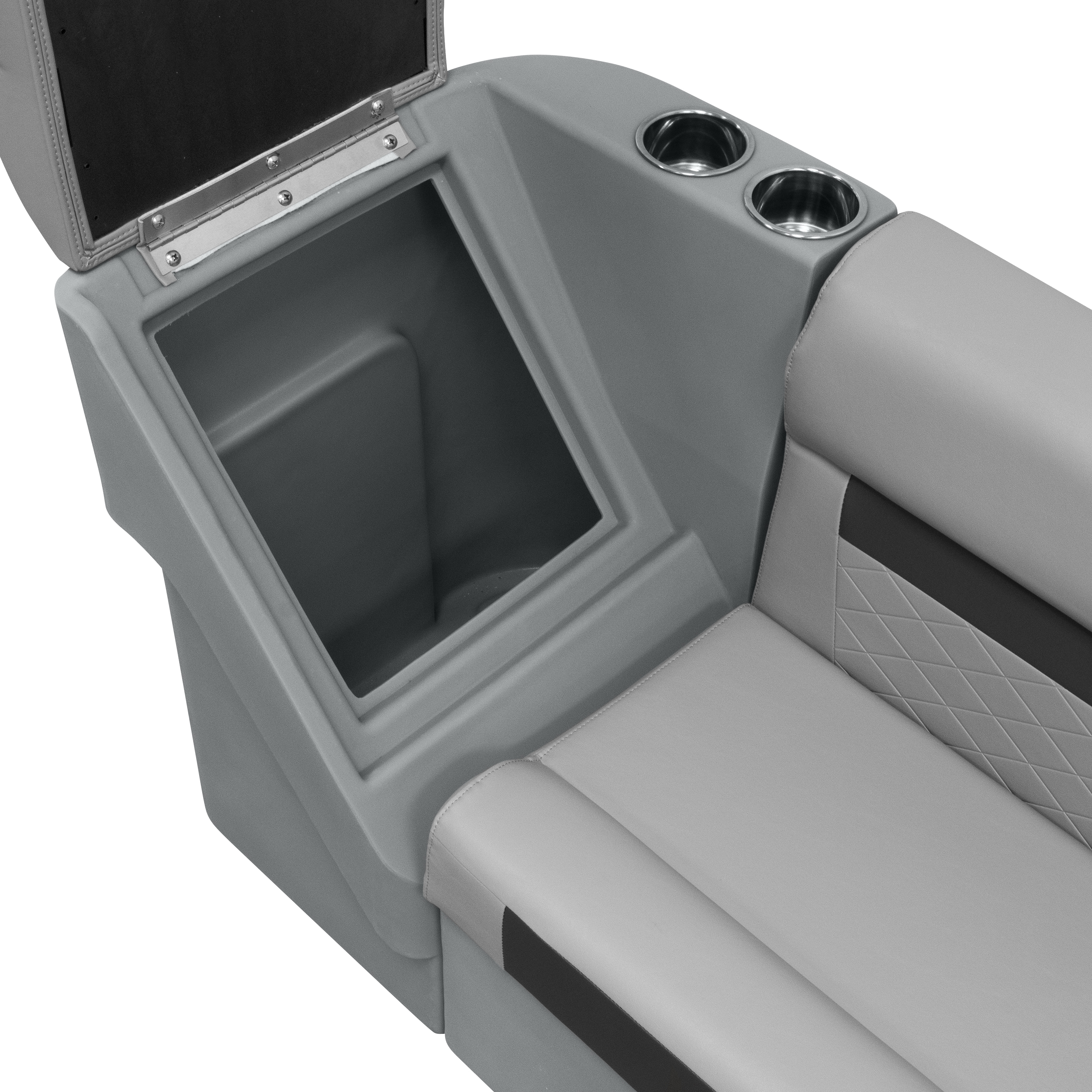 Wise DLX1305R-1905 DLX Series Pontoon Right Radius Lean Back Recliner - Marble / Reef Stone