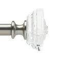 thumbnail image 3 of hometrends Acrylic Square 1" Drapery Rod Set 36-66" Nickel, 3 of 3