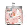 thumbnail image 7 of Yayeee Ashtray with Lid for Cigarette Smokeless Stainless Steel Home Ash Holder, Pink Christmas Snowman, 7 of 7