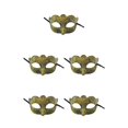 thumbnail image 3 of Qarigey Antiguo decorativo ocultar baile patrones accesorios fiesta rendimiento decoración cubierta Halloween antiguo dorado oro antiguo 5piezas Qarigey CBP252042, 3 of 5