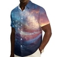 thumbnail image 2 of Hogleaql Men's 4th Of July Shirt 4th Of July American Flag Graphic Short Sleeve Patriotic Shirt Collared Button Trendy Hawaiian Casual Outfits Navy XL, 2 of 6