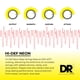 thumbnail image 3 of Cuerdas para bajo eléctrico DR Strings NGB5-45 Hi-Def Neon Green, 3 of 8