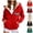 Black1, variant on Zynoxe Womens Plus Size Sherpa Jacket Winter Warm Fashion Christmas Print Zip Up Drawstring Hooded Lined Fleece Coat with PocketsWhiteM