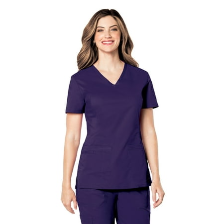 Landau Tailored 2 Pockets Scrub Top (Women)