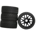 thumbnail image 5 of 4 Pieces RC Car Tires Simulation Wheel Upgrades Parts with Optimal Traction for 1/7 1/8 Scale Rally Cars, 5 of 9