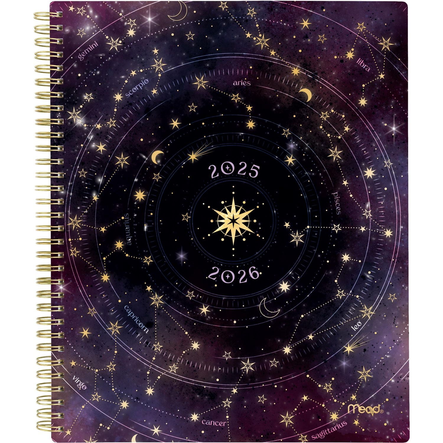 Agenda scolaire hebdomadaire Mead® Étoiles magiques 2025-2026