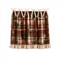 thumbnail image 2 of Christmas Oven Skirt,Vintage Plaid Door Cover Curtain for Kitchen Decor, 2 of 3