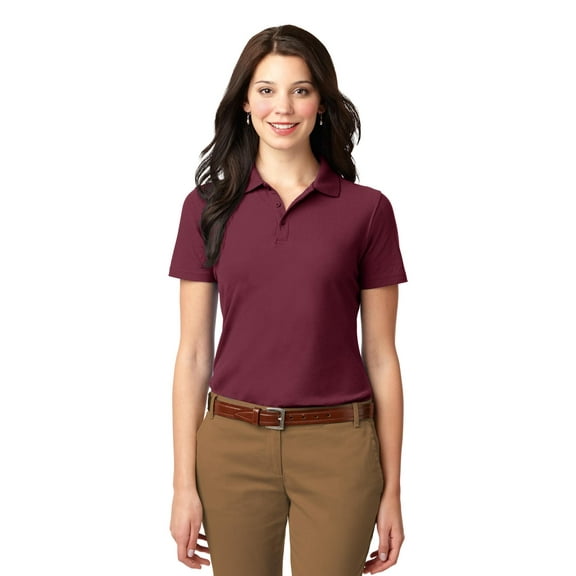 Port Authority Women's Stain-Resistant Flat Knit Collar Polo Shirt - L510