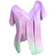 thumbnail image 2 of Puntoco top/Camisa Con Cuello En V De Manga Corta Y Talla Grande, Holgada Y Cómoda, Con Estampado Degradado Para Mujer, Color Rosa Xxxxxl, Regalo Para Mujer, 2 of 5