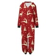 thumbnail image 6 of Odeerbi Christmas Onesie Pajamas for Family Holiday Sleep Jumpsuit Long Sleeve Family Christmas Pajamas Matching Sets Mom Printed Loungewear Jumpsuit Sleepwear Xmas PJs Set Red, 6 of 9