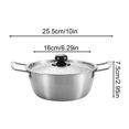 thumbnail image 3 of Stainless Steel Cooking with Lid for Home Kitchen Daily Meal Preparation Use, 3 of 7