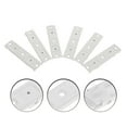 thumbnail image 2 of 6 Pcs Accessoires de Rail de Rideau Connecteurs pour Rail de Rideau de Plafond pour Rideaux Séparateur de Pièce Rails de Rideaux Blanc, 2 of 8
