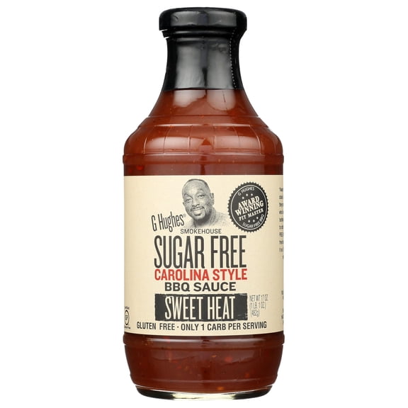 G Hughes - Sweet Heat Carolina Style Sauce Bbq - 17 Oz, Case of 6