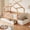 Natural+White + Solid Wood+MDF, variant on ChenyueFurn Toddler Bed with Storage Drawers, Lift-Top Chest, Safety Rails & Gate,Natural+White