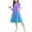 Purple, variant on Efsteb Summer Dress for Girls Ruffles Tiered Dresses Flutter Sleeve Flowy Sundress Casual Gradient Dresses (Yellow,13 Years)