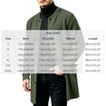 thumbnail image 7 of TKKCS Mens Button Down Cardigan Jacket Crew Neck Mid‑Length Fall Winter Long Sleeve Casual Outerwear with Pockets Green XL, 7 of 7
