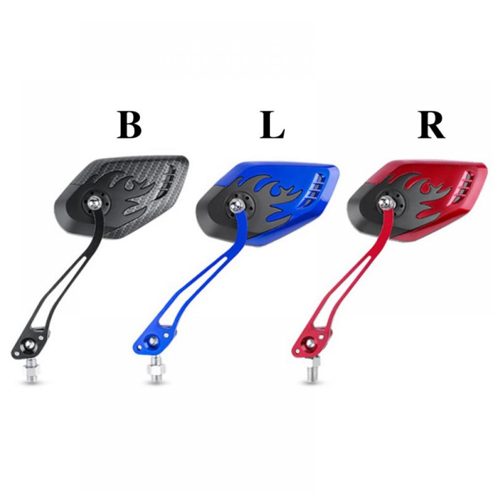 1Pair Handlebar Rearview Topwoner Mountain Bike Handlebar Side Safety Rearview Riding Flexible Rearview - image 3 of 11