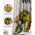 thumbnail image 3 of Sunflower Blackout Curtains for Bedroom Living Room Darkening Curtains 63 Inches Long Summer Botanical Floral Rustic Welcome Window Curtain 2 Panels Set Window Treatment Grommet Drapes 52"x63", 3 of 9