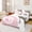 White Pink D, variant on Feelyou Coquette Pink Letter Z Queen Sheets for Girls, Leopard Print 8 Billiards Queen Sheet Sets, 4-Piece, 1 Flat Sheet, 1 Fitted Sheet and 2 Pillowcases