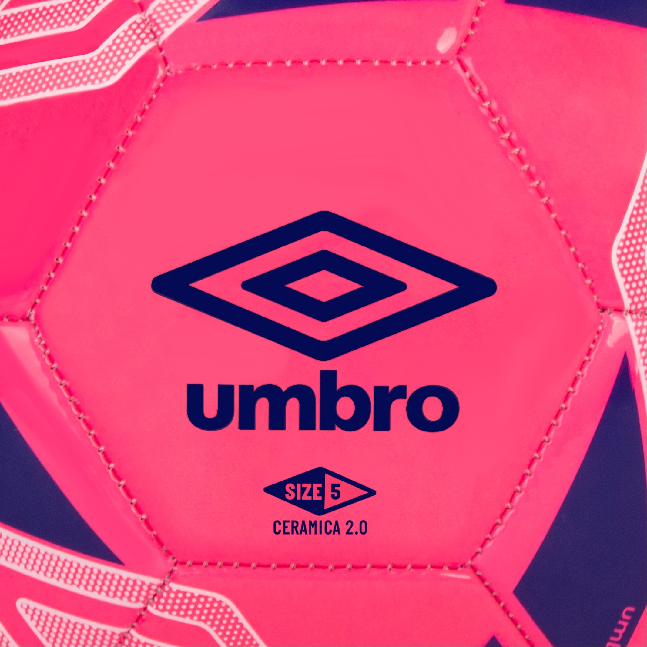 Umbro Ceramica 2.0 Size 5 Beginner and Youth Soccer Ball, Pink