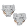 thumbnail image 1 of OULII 2Pcs Washable Adult Diapers Leakproof Leakproof Incontinence Underwear for Elderly Grey, 1 of 8
