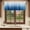 Blue, variant on Green Ombre Stripe Valances for Windows, Decorative Rod Pocket Window Valance Curtains, Abstract Art Gradient Watercolor Short Curtain Drapes for Kitchen/Bathroom/Living Room, 2 Panels, 42" W x 12" L