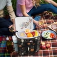 thumbnail image 5 of FORMRS Insulated Cooler Bag 24 Cans Capacity Soft Leakproof Lunch Box with Side Pockets, Autumn Ghost Pattern, 5 of 7
