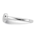thumbnail image 3 of White Sterling Silver Ring Band Themed Cubic Zirconia CZ Clear, 3 of 5