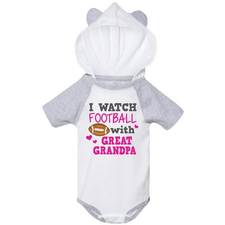 

Inktastic I Watch Football with My Great Grandpa Gift Baby Girl Bodysuit