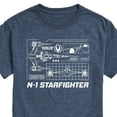 thumbnail image 3 of Star Wars - The Mandalorian N1 Starfighter - Men's Short Sleeve Graphic T-Shirt, 3 of 5