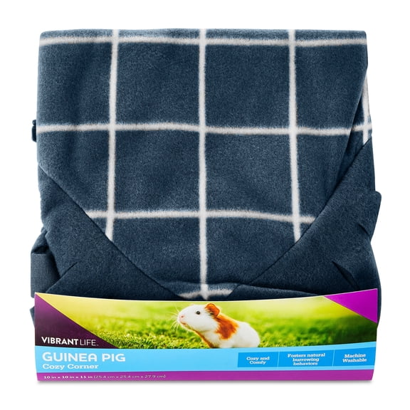 Vibrant Life Grey Fleece Cozy Corner Small Animal Hideout