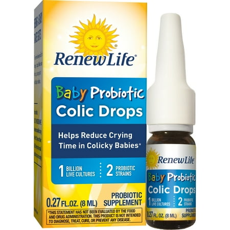 Renew Life Baby Probiotic Colic Drops, 1 Billion CFU, 0.27 Ounce