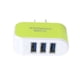 thumbnail image 4 of Methold USB Universal de 3 puertos para teléfono móvil, de enchufe europeo/estadounidense, adaptador de de pared de viaje, Type1 NO1, 4 of 5