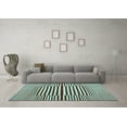 thumbnail image 3 of Ahgly Company Indoor Rectangle Abstract Light Blue Contemporary Area Rugs, 8' x 10', 3 of 4