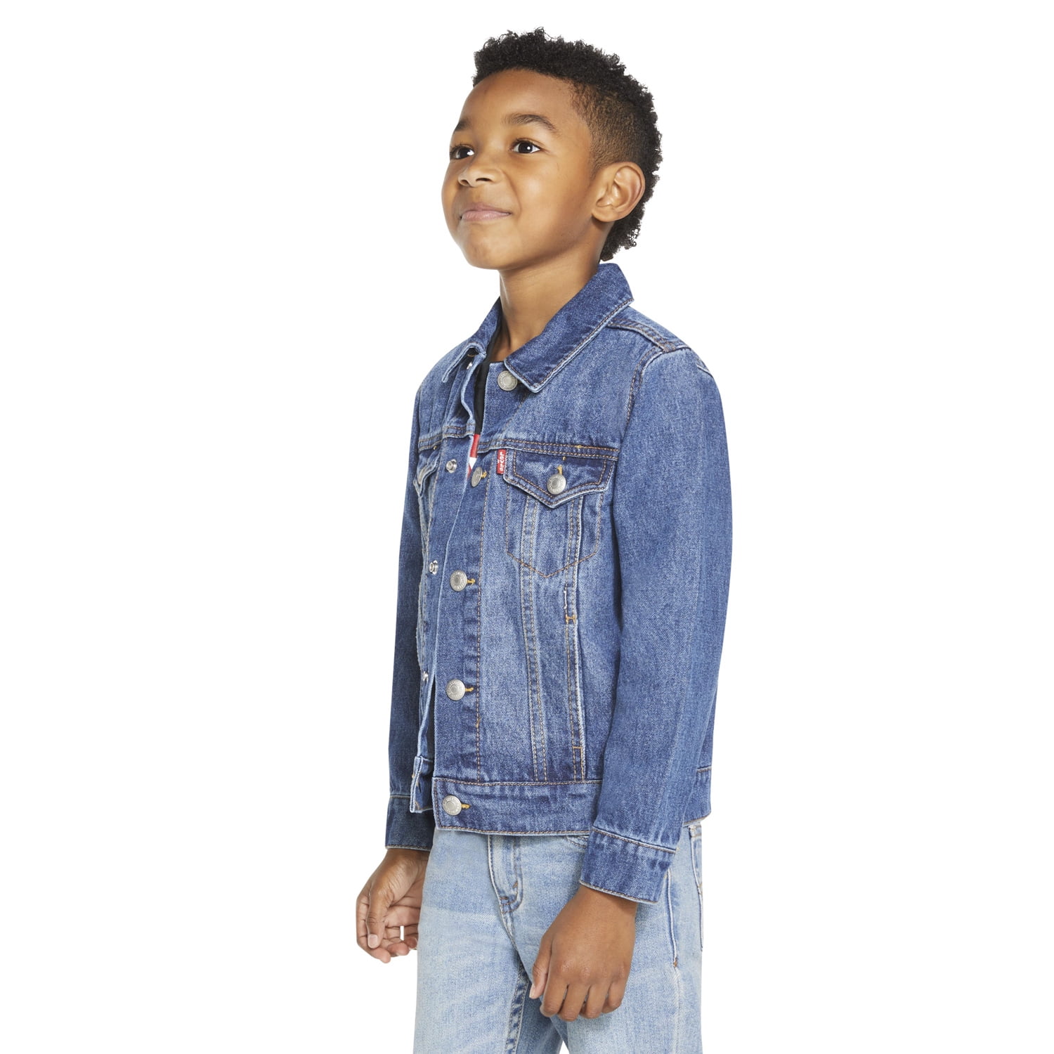 Kids Custom Levi's Denim Jacket | Little Chicken Kids Clothing 3T / Dark Wash Denim
