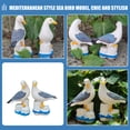 thumbnail image 3 of GOOHOCHY 2Pcs Seagull Figurines Garden Nautical Seagull Statue Birds Figurines Ornaments Seagull Sculpture, 3 of 8