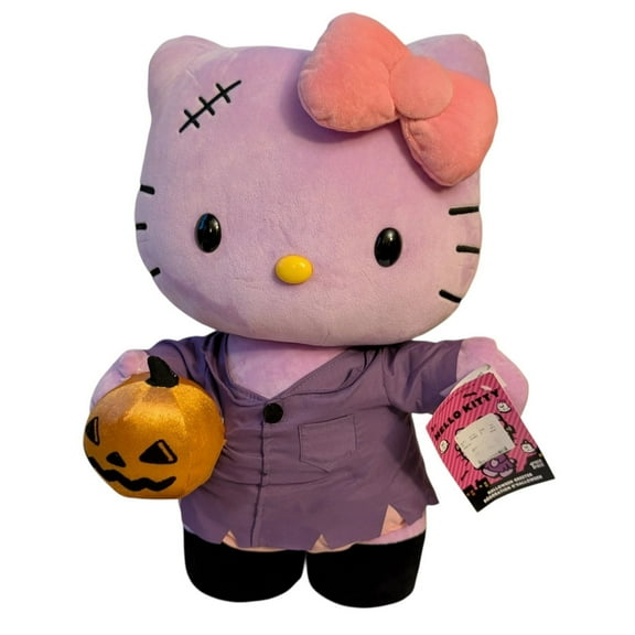 Hello Kitty Halloween Frankenstein Greeter Purple BIG Pumpkin Viral TikTok NWT