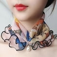 thumbnail image 4 of Women Neck Scarves Thin 2PCS Faux Pearl Soft Decorative Head Wraps Circle scarf, 4 of 10