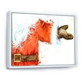 thumbnail image 2 of Designart Christmas Holiday Fancy Santa Claus V Traditional Floating Frame Wall Art, 2 of 4