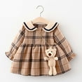 thumbnail image 2 of Jupe à Carreaux d'Été pour Filles Bébés Enfants Manches Longues Robe de Mode, 2 of 9