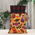 thumbnail image 6 of Color Matching Linen Bundle Mouth Gift Bag Can Be Used For Daily Small Items Halloween Candy Pattern Medium, 6 of 8