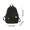 thumbnail image 3 of SUSHANG Student Schoolbag Female Pure Color Simple Leisure Backpack Campus Backpack Casual Daypack College Backpack for Women&Men, 3 of 4