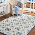 thumbnail image 2 of SAFAVIEH Martha Stewart Tufted Diamond Area Rug, Ivory/Blue, 8' x 10', 2 of 8