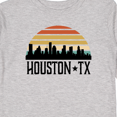 thumbnail image 4 of Inktastic Houston Texas Skyline Retro Boys or Girls Long Sleeve Toddler T-Shirt, 4 of 5