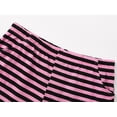 thumbnail image 5 of Beezizac Summer Pajamas for Girls - Cute Pink Balck Striped PJS Ultra Soft Jammies Best Friends Pattern Set Size 8, 5 of 7