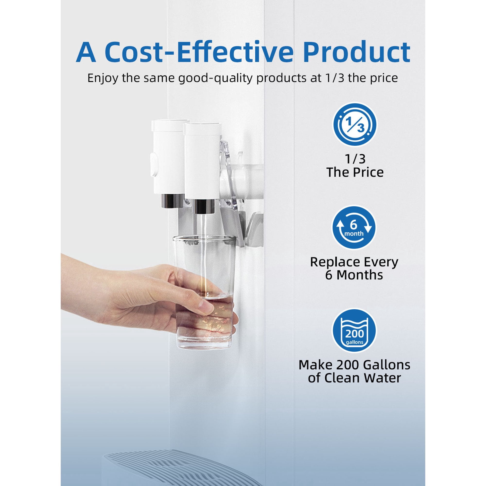 EDR1RXD1 Water Filter 1 Compatible with W10295370A W10295370 EDR1RXD1B 46-9081 46-9930 P5WB2L P8RFWB2L P8WB2L P4RFWB EDRD101G1W, 3-Pack